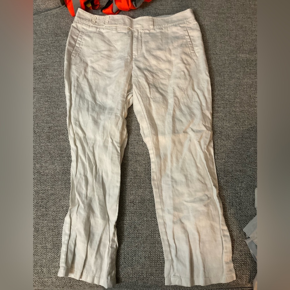 Mexx women’s white capri dress pants size 10